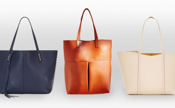 Leather tote bags
