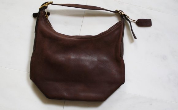 1970s Brown Leather Coach