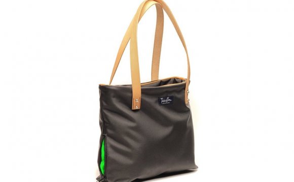Hill Tote Bag with leather
