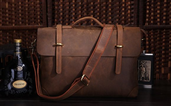 Brown Mens MESSENGER bag