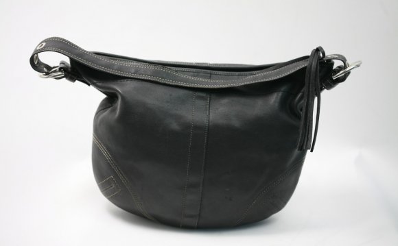 Coach Black Leather Hobo