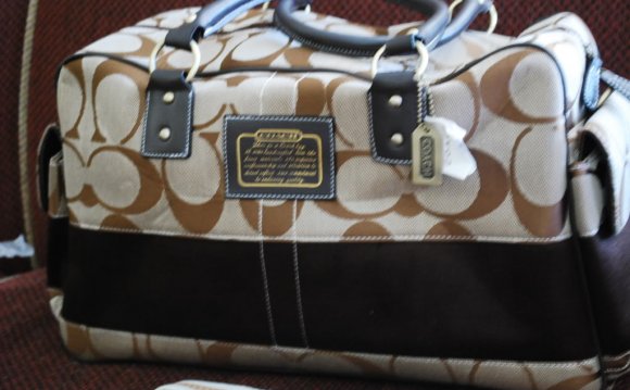 Designer coach diaper bags