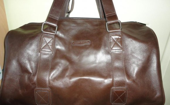 Fossil Leather Duffle Bag