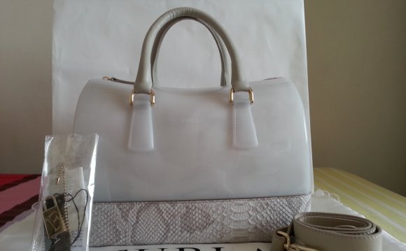 White Furla handbags