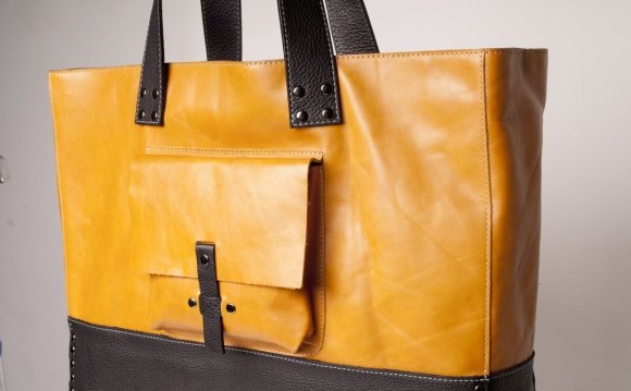 Custom Made Leather Tote Bag