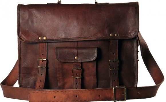 Leather Laptop Messenger Bag