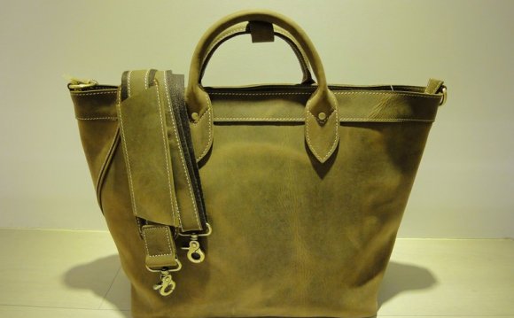 School Large leather tote