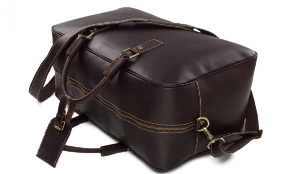 Large Leather Travel Bag