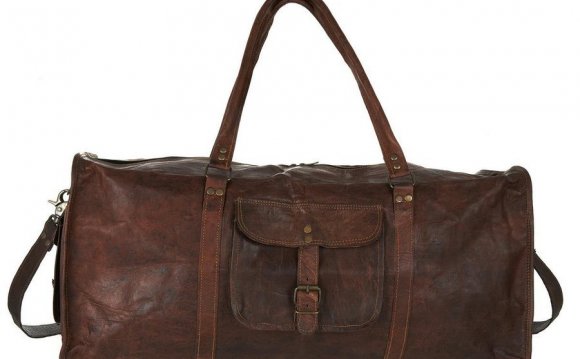 Mens Large Leather duffle