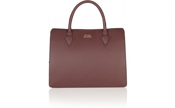 Burgundy Leather Tote Bag