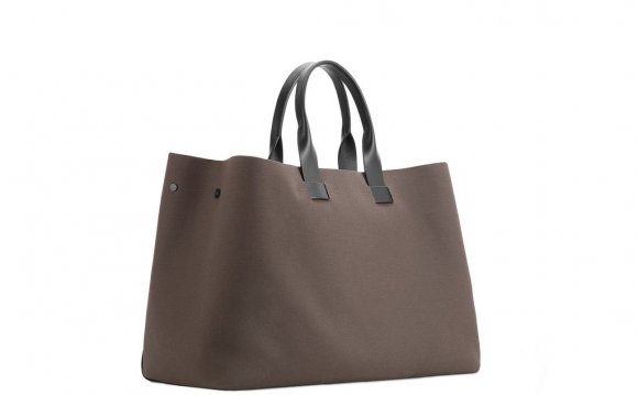 Khaki Tote Bag - Leather +