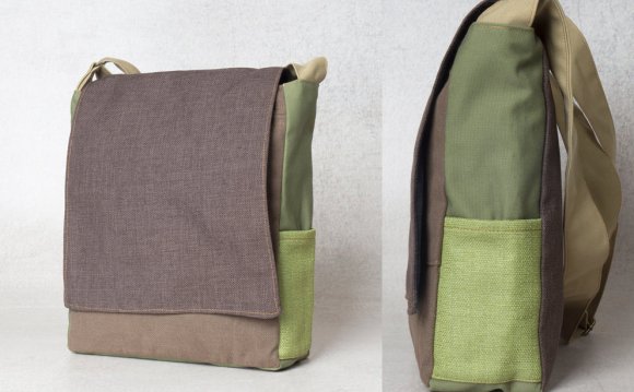 Canvas shoulder bag men