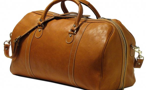 Italian Leather Duffel Bag