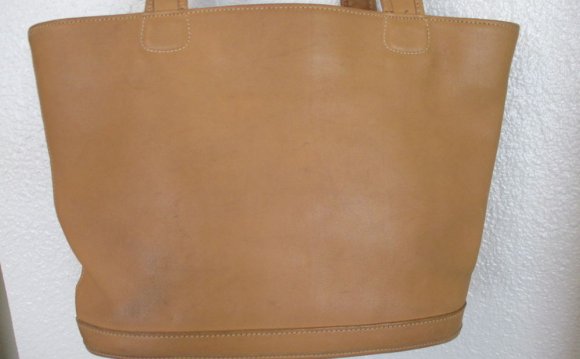 Large Brown Leather Coach Bag