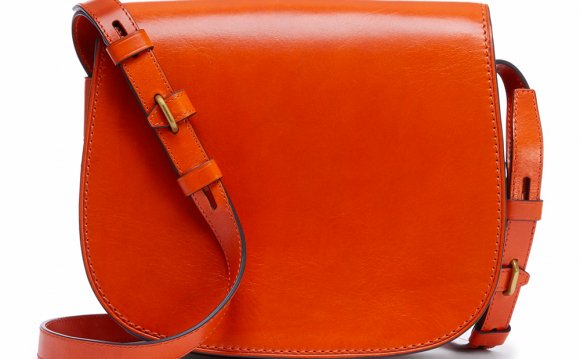 Tory Burch Leather Saddle Bag