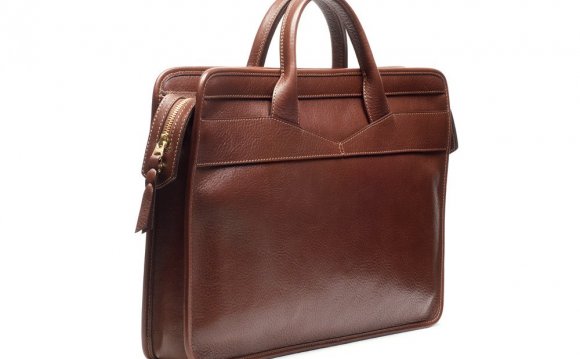 Slim Leather Briefcase