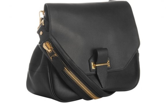 Tom ford Black Leather Zipper