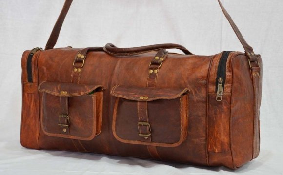 Vintage leather travel