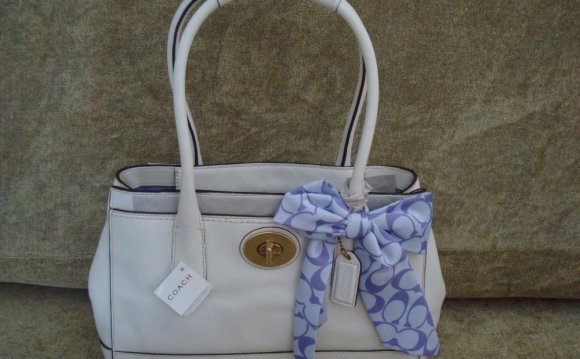 White Leather Coach Bag