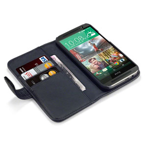 Adarga HTC One M8 Leather-Style Wallet Case