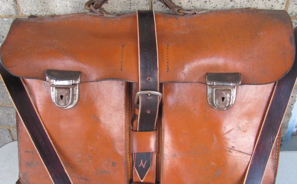 Vintage Leather School Bag