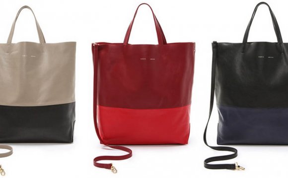 Red Tote Bags Leather
