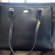 Black Leather Coach Diaper Bag