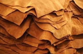 genuine cowhide leather scraps