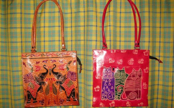 Hand Painted Leather Bags