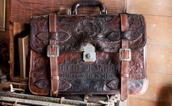 Hand Tooled Leather Briefcase