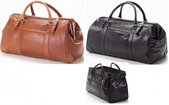 Mens Brown Leather Travel Bags