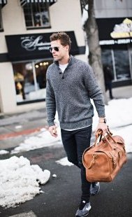 Leather Weekender Bag Cody Andrew