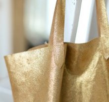 Madewell Inspired Leather Tote Bag Sewing Tutorial at Sewbon.com