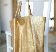 Madewell Inspired Leather Tote Bag Sewing Tutorial at Sewbon.com