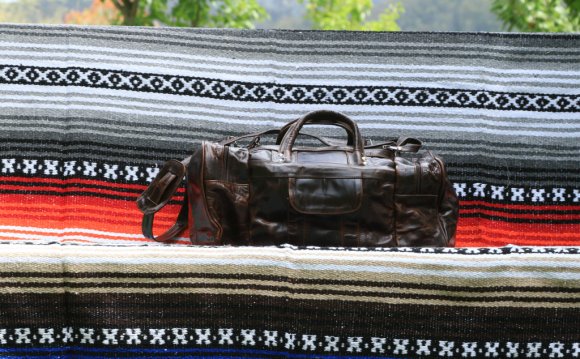 Leather Overnight Travel Bag