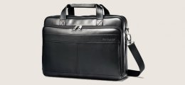 Samsonite Luggage Slim Leather Briefcase For Men