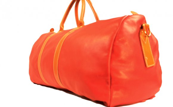 Red Leather Duffle Bag