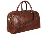 Brown Leather Duffel Bag