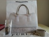 Furla White Leather Handbags