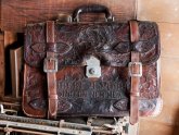 Hand Tooled Leather Briefcase