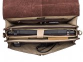 Leather Briefcase Laptop Bag