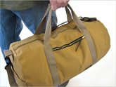 Leather Canvas Duffle Bag