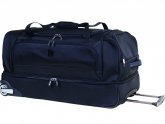 Leather Duffle Bag with Wheels