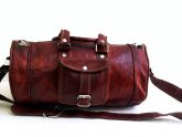 Leather Rolling Duffle Bag