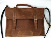 Leather Satchel Messenger Bag