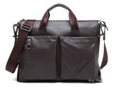 Mens Black Leather Laptop Bags