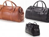 Mens Brown Leather Travel Bags