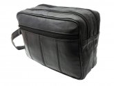 Mens Leather Travel Toiletry Bag