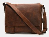 Rugged Leather Laptop Bag