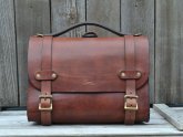 Thick Leather Messenger Bag